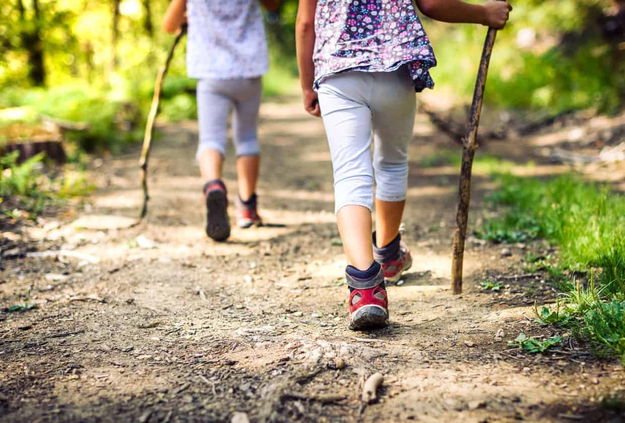 walking children with Custom Orthotics