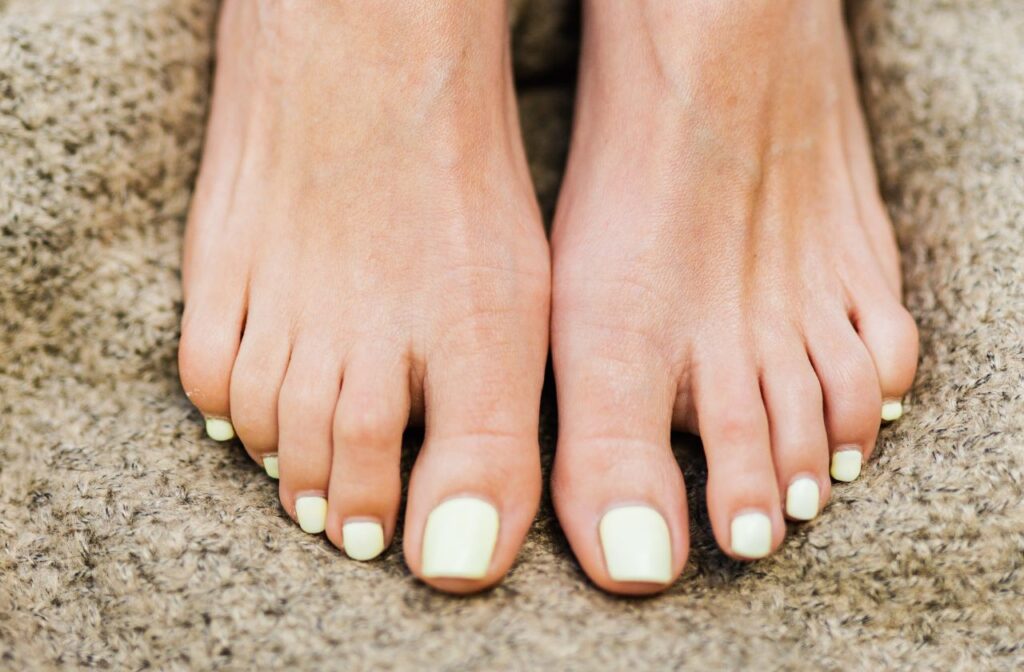 fungal nails are common foot issues for women