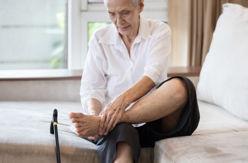 Foot care at home becomes harder with age which if why you many need tips for at home foot care