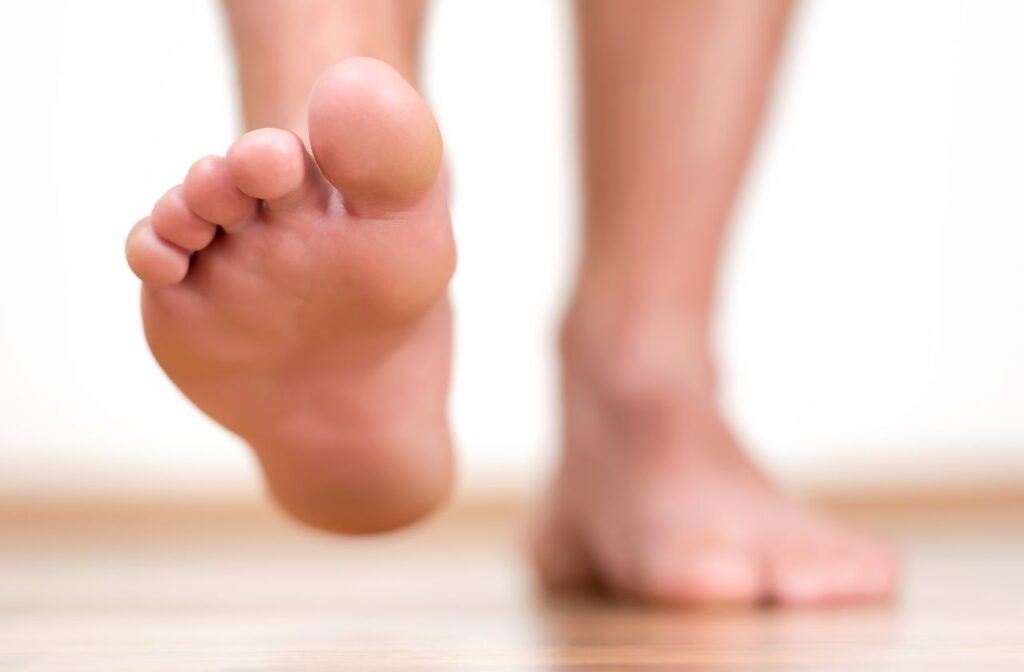pain when taking your first step in the morning indicates a problem with plantar fasciitis or achilles tendonitis