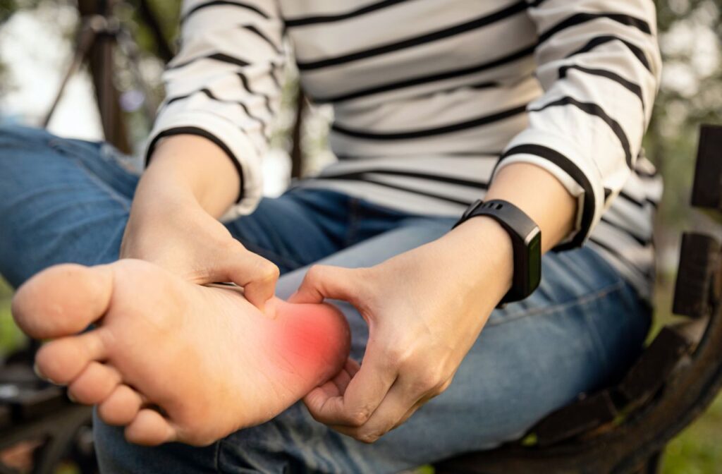 heel pain is one of the reasons to see a podiatrist