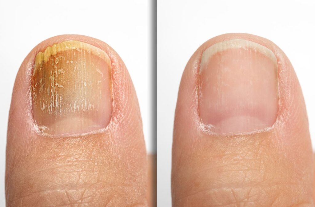 Difference Between Nail psoriasis and Nail fungus